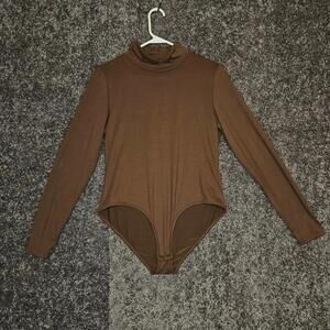 Coffee Brown Women's One-Piece Bodysuit. L. NWOT